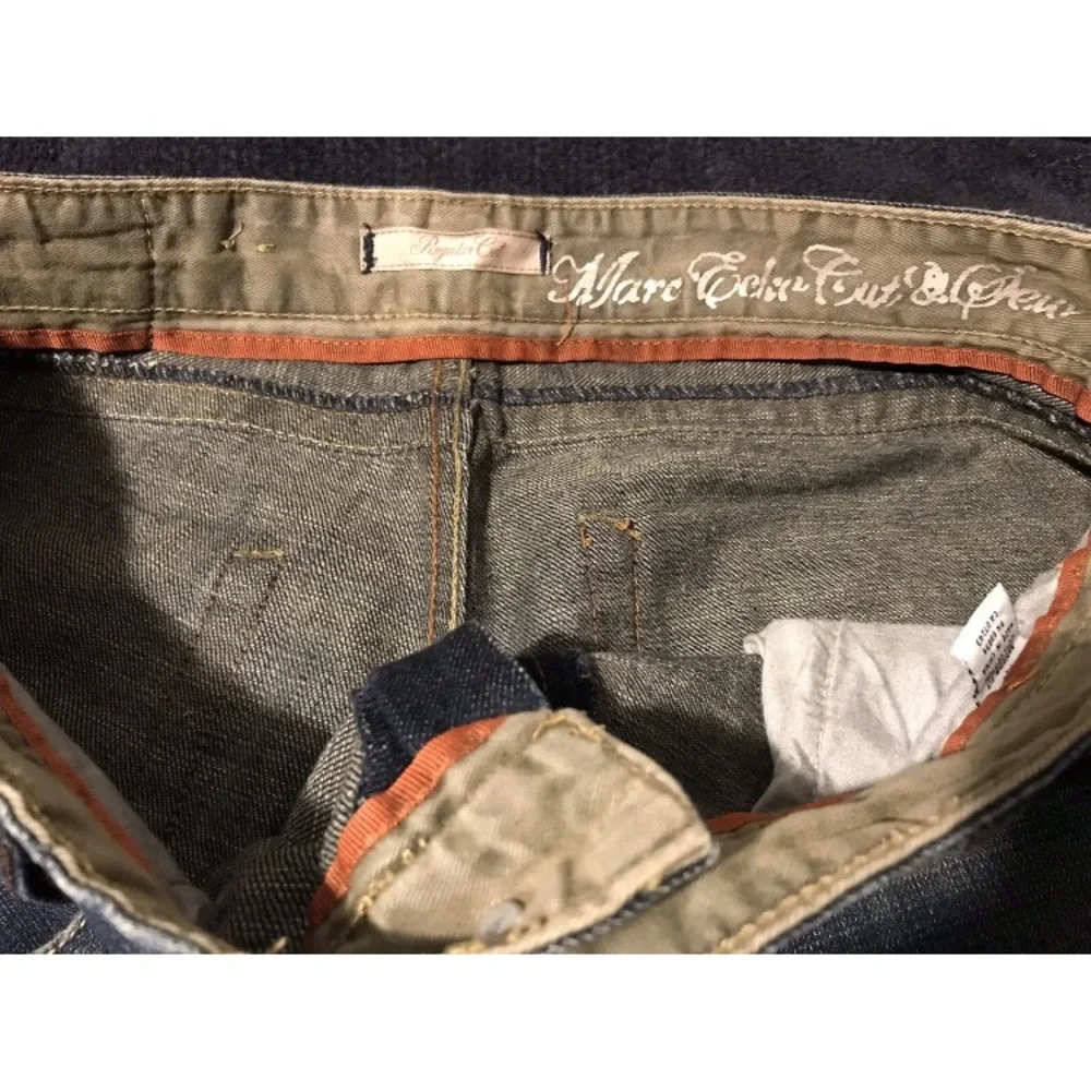 Vintage Marc Ecko Cut & Sew Regular Distressed Denim Jeans 34x32 Nyc Rlx Stadium - Picture 4 of 10